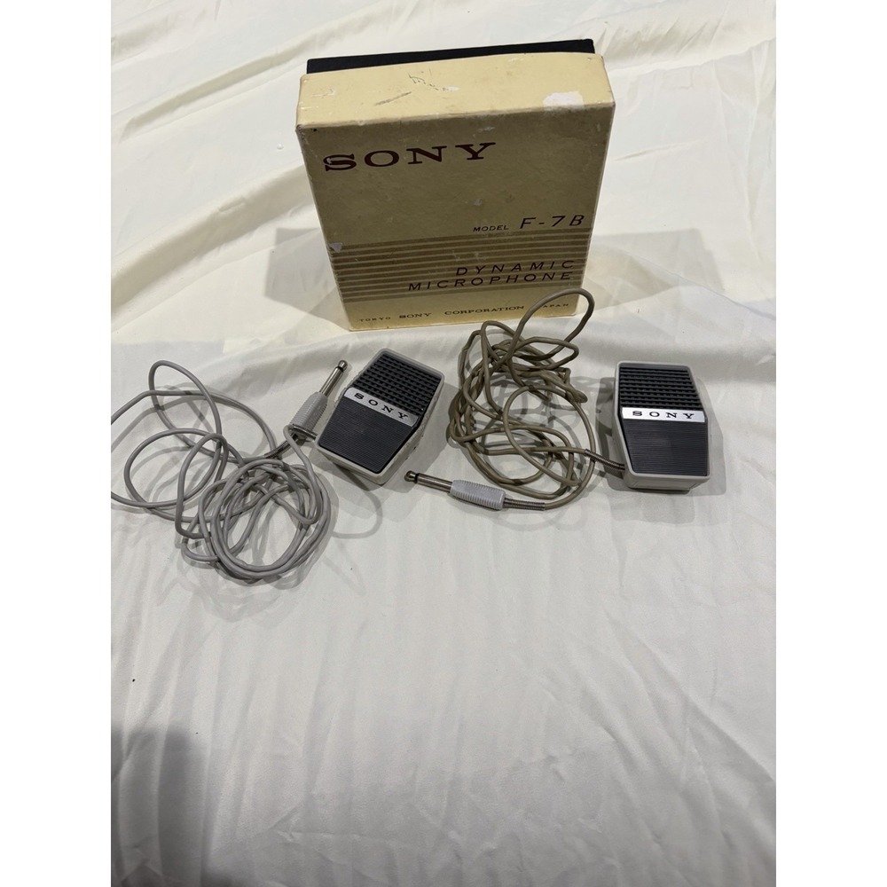 2x Microphone vintage SONY MODÈL F-7B